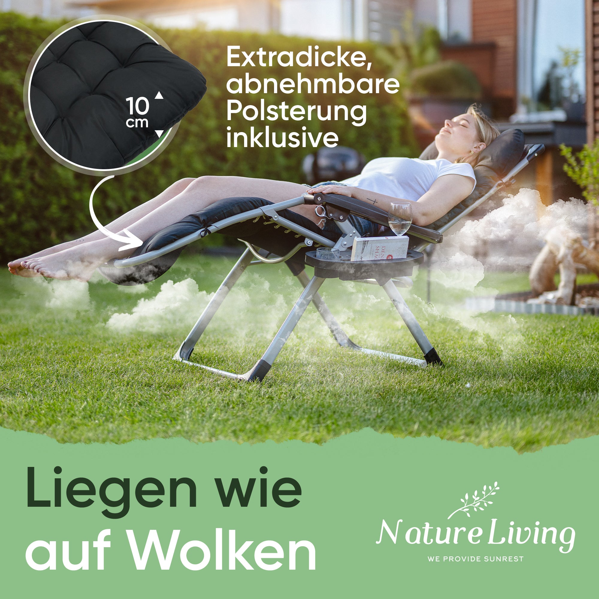 Sonnenliege 200kg Belastung!