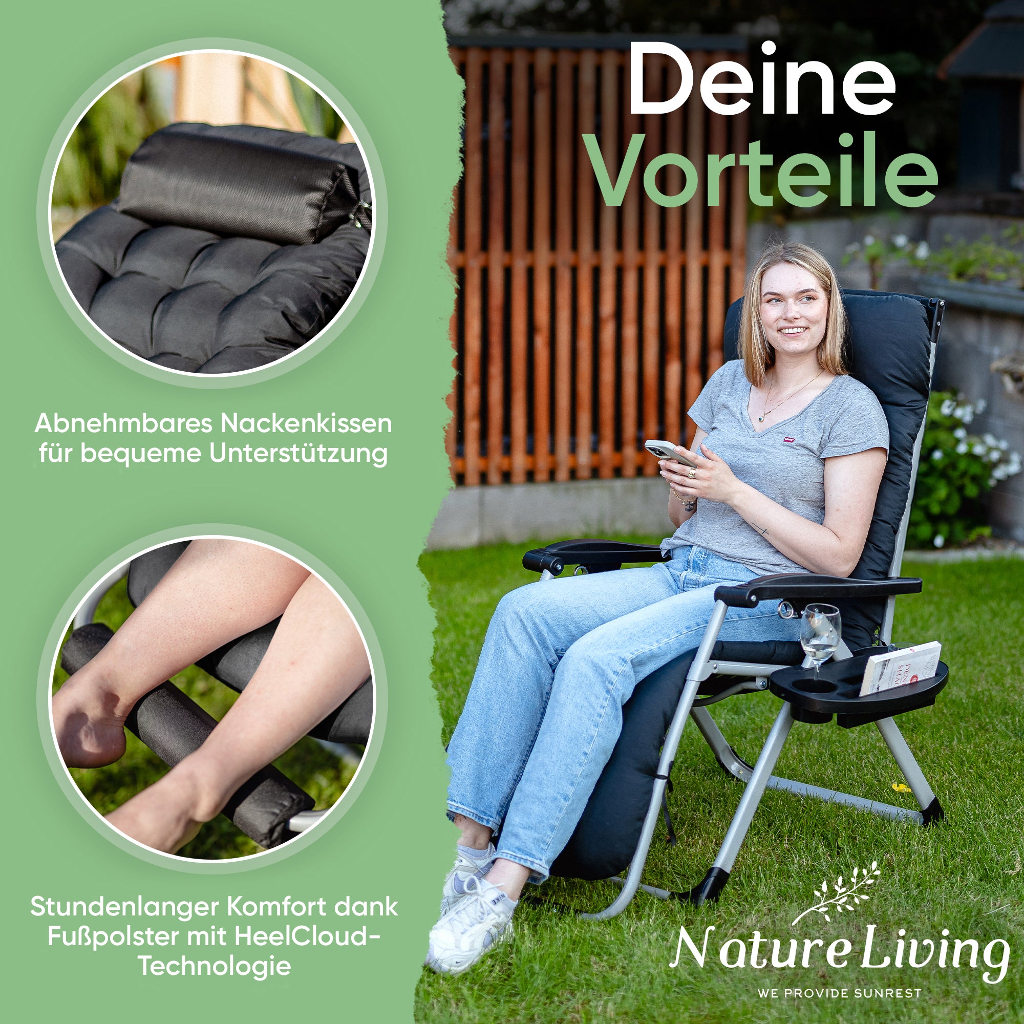 Sonnenliege 200kg Belastung!