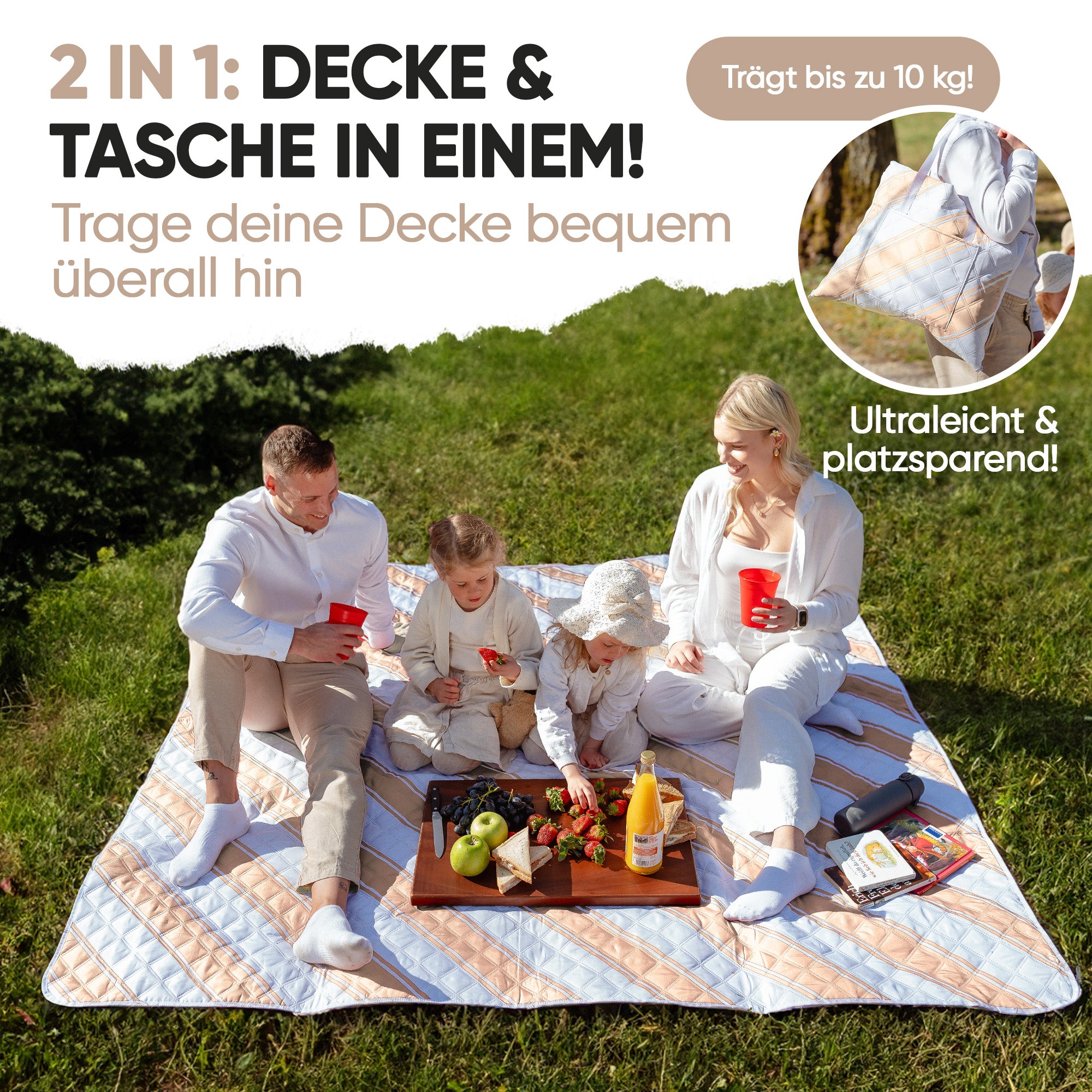 Picknickdecke / Tragetasche
